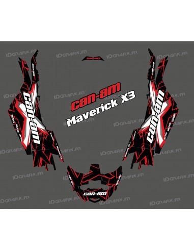 Kit décoration XTeam Series Rouge - Idgrafix - Can Am Maverick X3