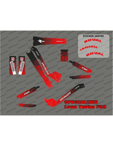 Kit déco LEVO Edition Full (Rouge) - Specialized Turbo Levo-idgrafix