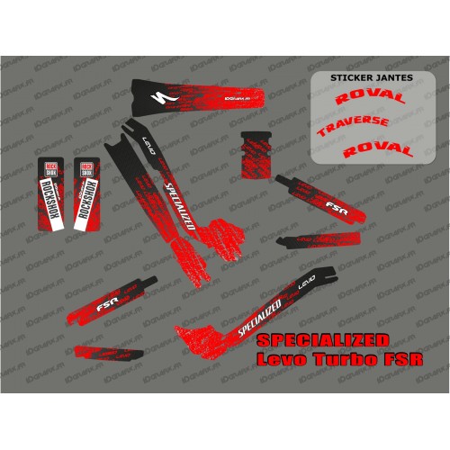 Kit deco LEVO Edition Full (Red) - Specialized Turbo Levo-idgrafix
