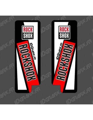 Sticker Schutz-Federgabel Von RockShox (Rot) - Specialized Turbo-Levo