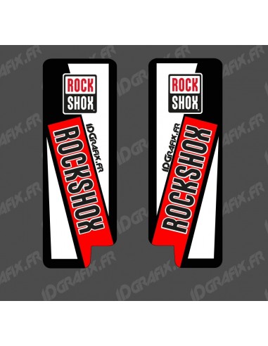 Stickers Protection Fourche RockShox (Rouge) - Specialized Turbo Levo