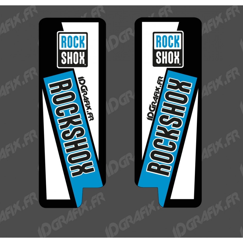 Kit Autocollant Fourche Vélo Jusqu'au 2018 Rockshox - Pièces Détachées
