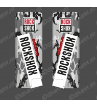 Stickers Protection Fourche RockShox Camo (Rouge) - Specialized Turbo Levo