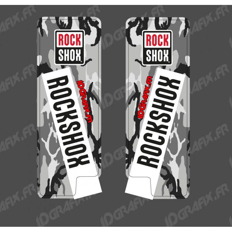Blanc Rockshox Recon 2017-18 Style Fourche Autocollant Décalque Graphique Enduro DH
