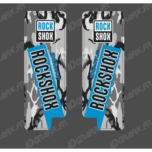 Adhesius De Protecció De Forquilla RockShox Camo (Blau) - Especialitzada Turbo Levo -idgrafix