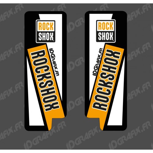 Stickers Protection Fork RockShow (Orange) - Specialized Turbo Levo - IDgrafix