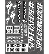Brett Sticker 21x30cm (Weiß) - Specialized Turbo-Levo