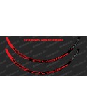Lot 2 Stickers Rim Roval (Red)