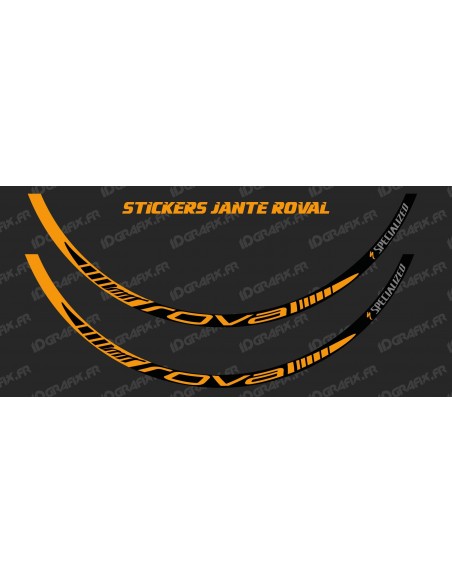 Lot 2 Aufkleber Felge Roval (Orange) Lot 2 Aufkleber Felge Roval (Orange)