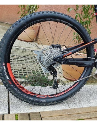 Lot 2 Aufkleber Felge Roval (Orange)