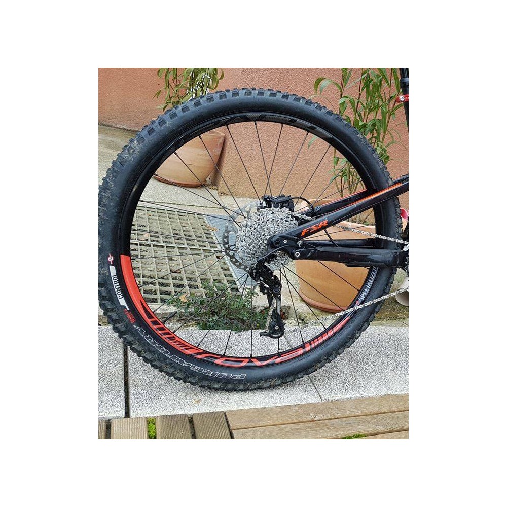 Lot 2 Aufkleber Felge Roval (Rot) idgrafix
