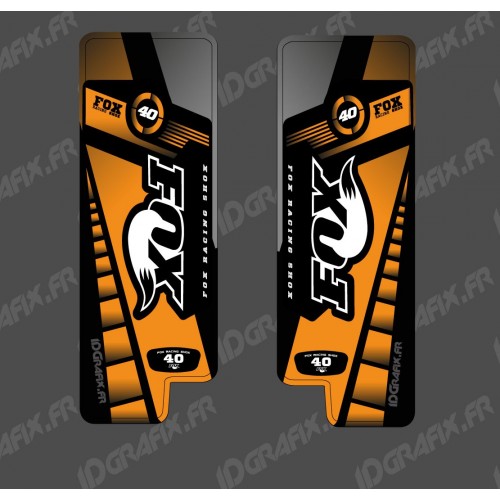 Stickers Protection Fork Fox Edition (Orange) - Specialized Turbo Levo - IDgrafix