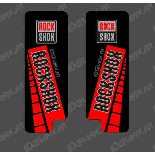 Stickers Protection Fork RockShox GP (Red) - Specialized Turbo Levo - IDgrafix