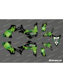 Kit deco 100% Personalitzat Monstre Ple (Verd) - IDgrafix - Yamaha YFZ 450 / YFZ 450R