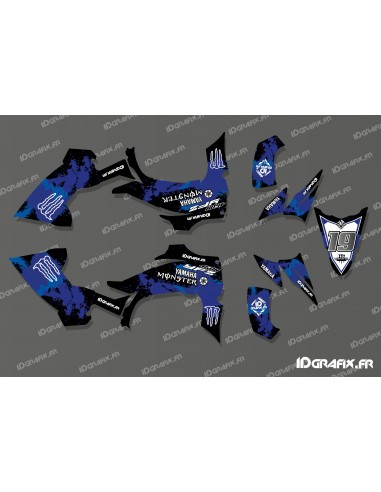 - Deko-Kit 100% - Def Monster Full (Blau) - IDgrafix - Yamaha YFZ 450 / YFZ 450R