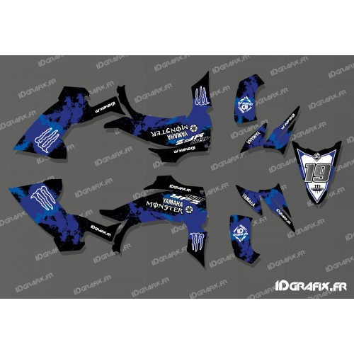 Kit déco 100% Perso Monster Full (Bleu) - IDgrafix - Yamaha YFZ 450 / YFZ 450R