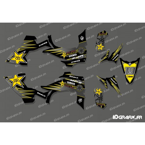 Kit déco 100% Perso Star Full (Jaune) - IDgrafix - Yamaha YFZ 450 / YFZ 450R