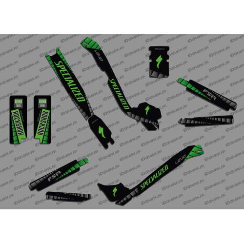 Kit deco GP Edition Full (Green) - Specialized Turbo Levo-idgrafix