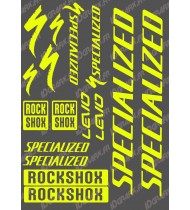 Board Sticker 21x30cm (Fluo Yellow) - Specialized Turbo Levo