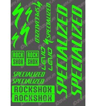 Board Sticker 21x30cm (Neon Green) - Specialized Turbo Levo