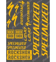 La junta de la etiqueta Engomada de 21x30cm (Naranja Fluo) - Specialized Turbo Levo