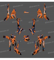 Kit de decoración de Cepillo de la Serie (Naranja), Medio - IDgrafix - Can Am Outlander (G2)