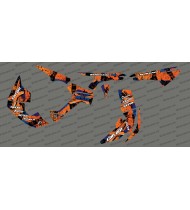 Kit décoration Brush Series Full (Orange)- IDgrafix - Can Am Renegade