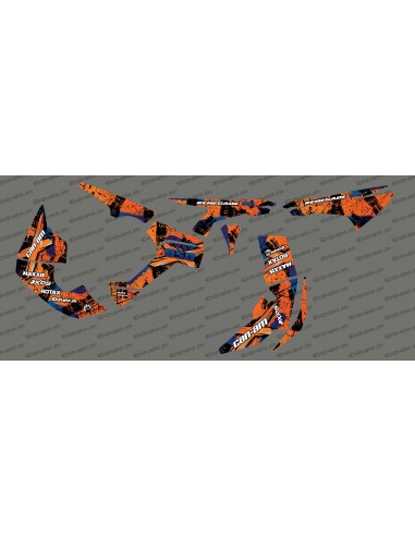 Kit décoration Brush Series Full (Orange)- IDgrafix - Can Am Renegade