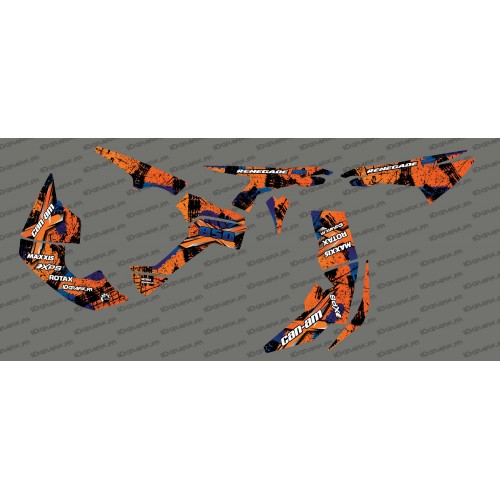 Kit dekor Brush Series Full (Orange)- IDgrafix - Can Am Renegade