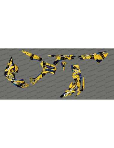 Kit décoration Brush Series Full (Jaune)- IDgrafix - Can Am Renegade