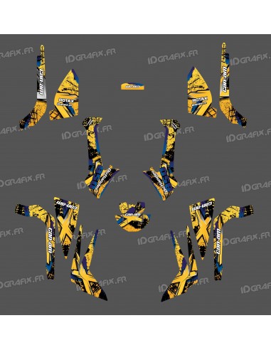 Kit décoration Brush Series (Jaune) Medium - IDgrafix - Can Am Outlander (G2)