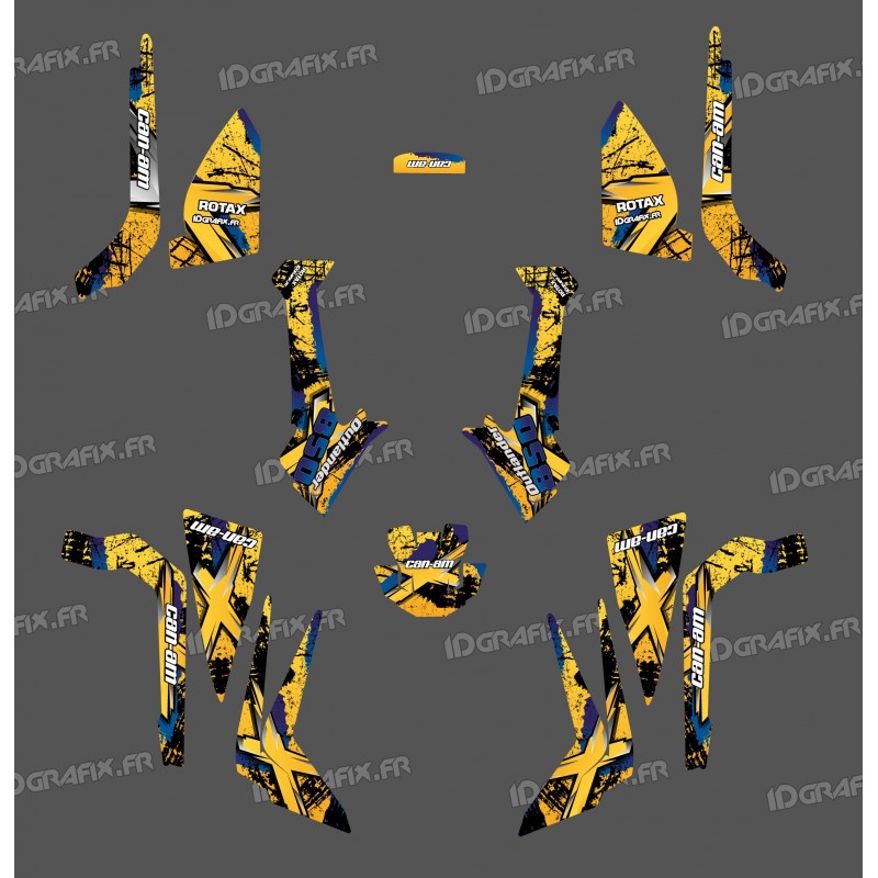 Kit decoration Brush Series (Yellow) Medium - IDgrafix - Can Am Outlander (G2) - IDgrafix