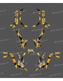 Kit décoration Light Brush (Jaune) - IDgrafix - Can Am série L Outlander