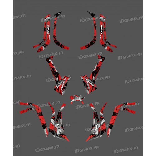 Kit deko-Light Brush (Rot) - IDgrafix - Can-Am L-serie Outlander