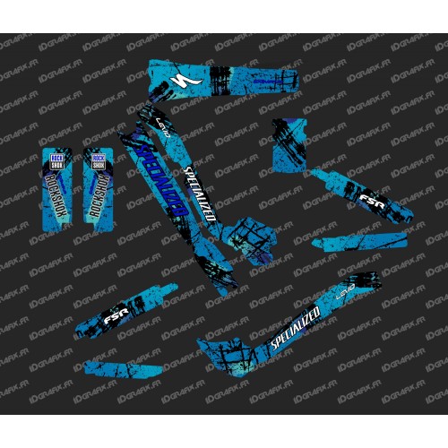 Kit deco Brush Edition Full (Blue) - Specialized Turbo Levo-idgrafix