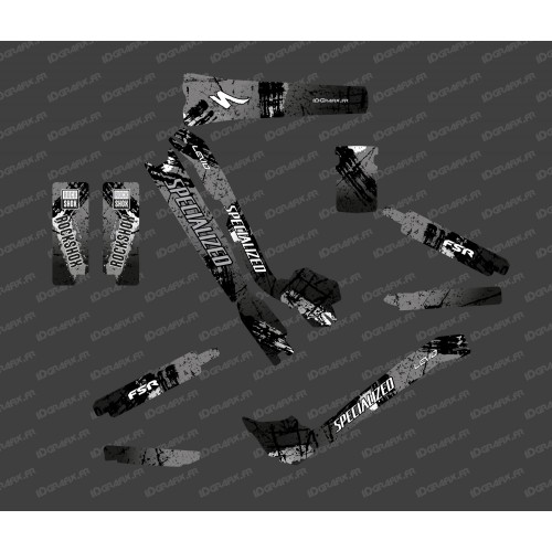 Kit deco Brush Edition Full (Black/Grey) - Specialized Turbo Levo-idgrafix