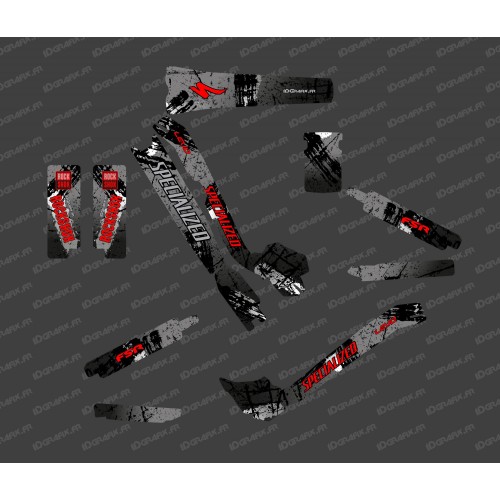 Kit deco Brush Edition Full (Black/Red) - Specialized Turbo Levo - IDgrafix