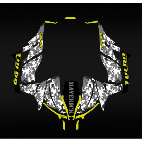 Kit dekor Camo-Serie Gelb - Idgrafix - Can Am Maverick 1000 -idgrafix