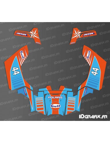 Kit décoration Réplica Gulf - IDgrafix - Polaris RZR 800S / 800 (option Portes)