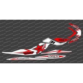 Kit decoration Rock White/Red for Seadoo RXP-X 260 / 300