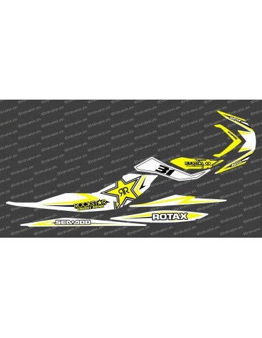 Kit décoration Rock Blanc/Jaune pour Seadoo RXP-X 260 / 300