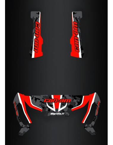 Kit decorazione Camo Edition Rosso - IDgrafix - Can Am Traxter