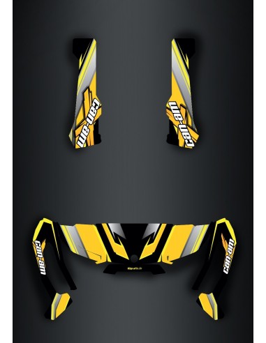 Kit de decoración de la X Edición de equipo Amarillo - IDgrafix - Can Am Traxter