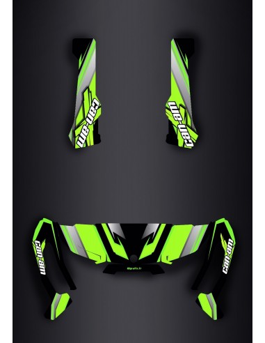 Kit de decoración de la X Edición de equipo Verde - IDgrafix - Can Am Traxter