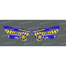 Vintage Door Decor Kit (Blue / Yellow) - Yamaha YXZ 1000 - IDgrafix