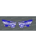 Vintage Porta Decoració Kit (Blau / Blanc) - Yamaha YXZ 1000