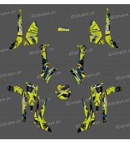 Kit de decoración de Cepillo de la Serie (Amarillo-Verde) Medio - IDgrafix - Can Am Outlander (G2)