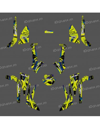 Kit décoration Brush Series (Jaune Vert) Medium - IDgrafix - Can Am Outlander (G2)