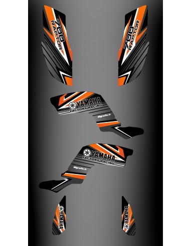 Kit de decoración de Fábrica Edición de Naranja - IDgrafix - Yamaha Raptor 700