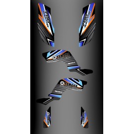 Kit de decoración de Fábrica Edición Azul - IDgrafix - Yamaha Raptor 700 -idgrafix